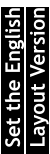 Set the English  Layout Version